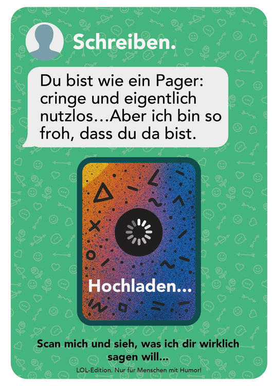 Beste Freunde verdienen mehr als Worte (LOL-edition) | AR-Karte mit Video zum Hochladen AR-Freundschaftskarte mit QR-Code | Sag, was wirklich zählt