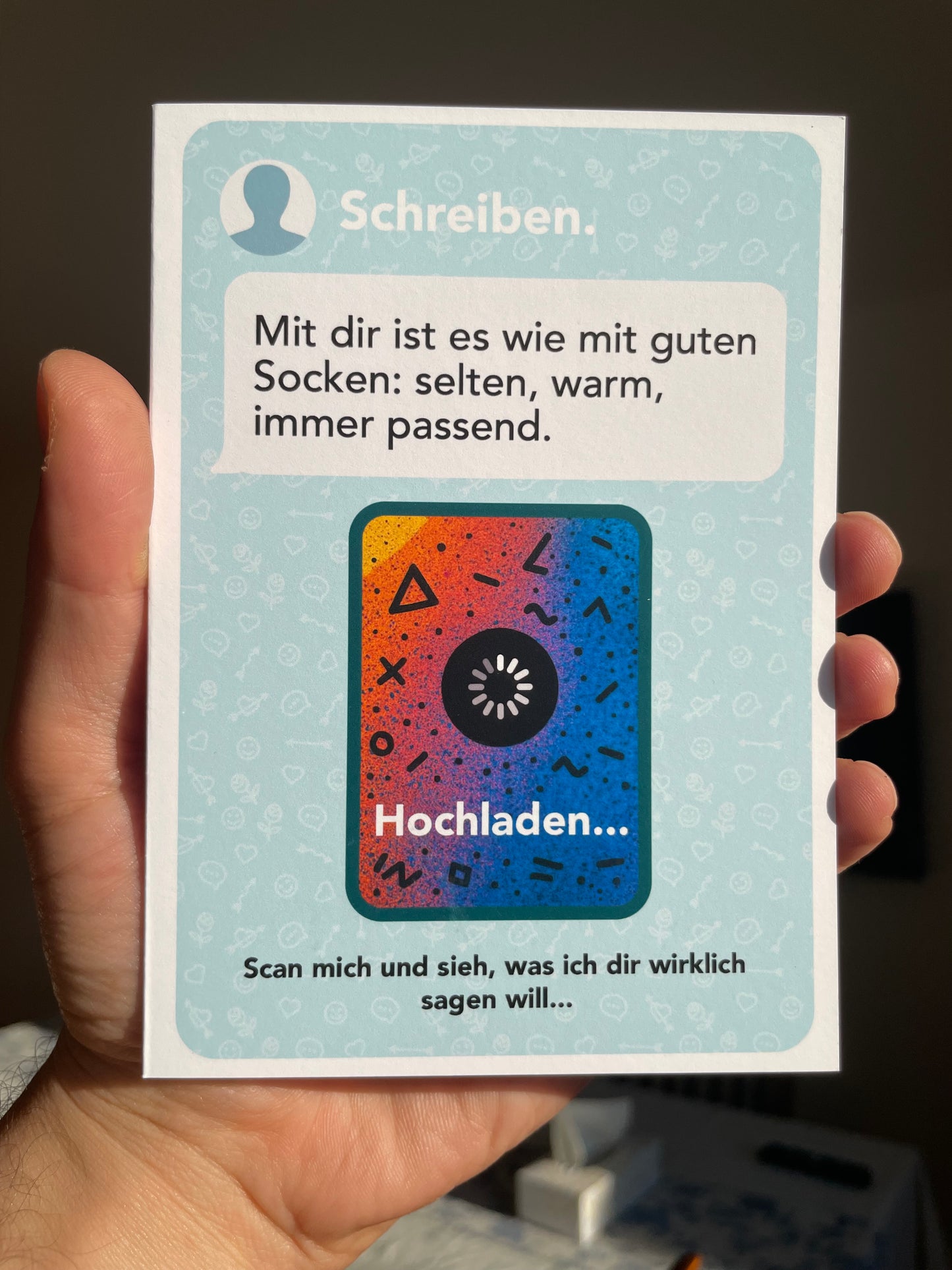 Beste Freunde verdienen mehr als Worte | AR-Karte mit Video zum Hochladen AR-Freundschaftskarte mit QR-Code | Sag, was wirklich zählt