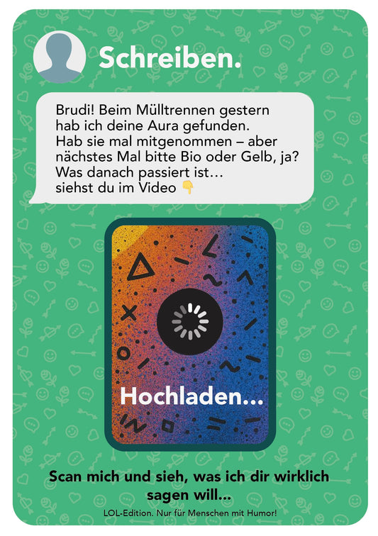 Beste Freunde verdienen mehr als Worte (LOL-edition) | AR-Karte mit Video zum Hochladen AR-Freundschaftskarte mit QR-Code | Sag, was wirklich zählt