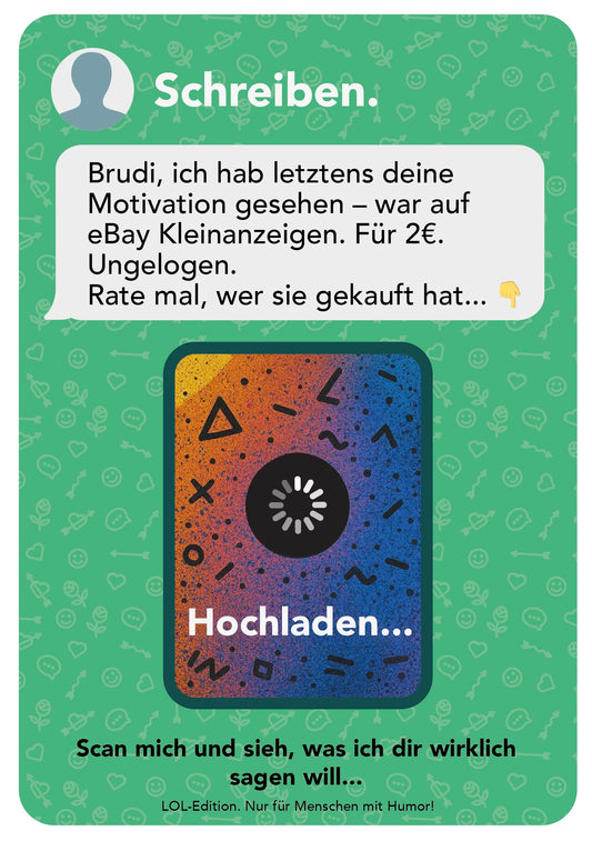 Beste Freunde verdienen mehr als Worte (LOL-edition) | AR-Karte mit Video zum Hochladen AR-Freundschaftskarte mit QR-Code | Sag, was wirklich zählt