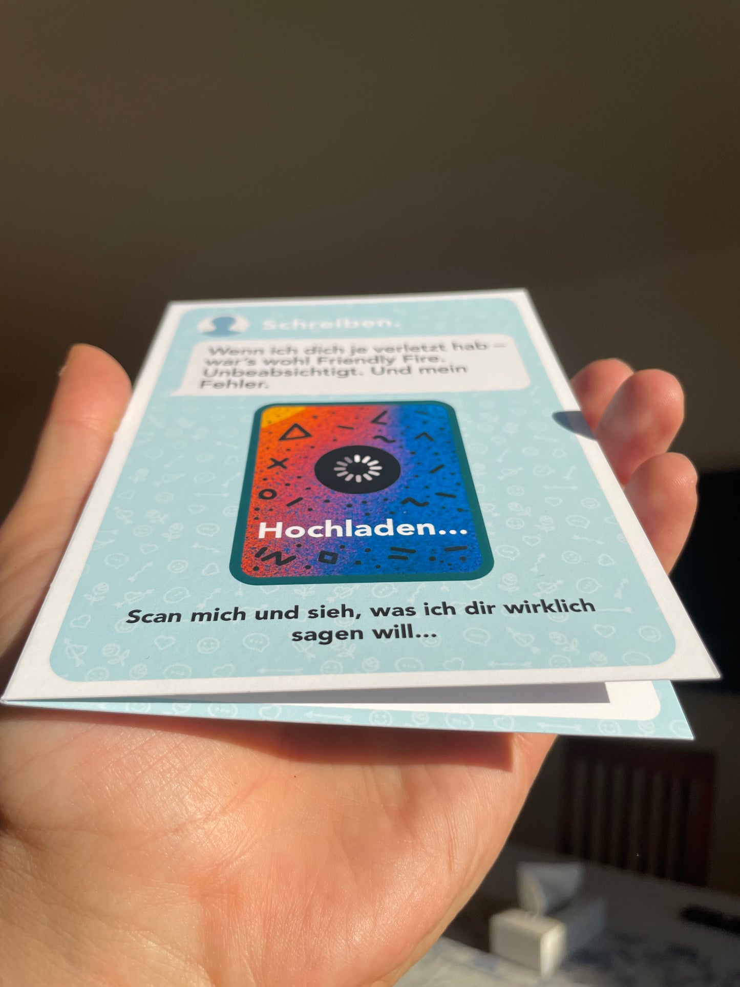 Beste Freunde verdienen mehr als Worte | AR-Karte mit Video zum Hochladen AR-Freundschaftskarte mit QR-Code | Sag, was wirklich zählt