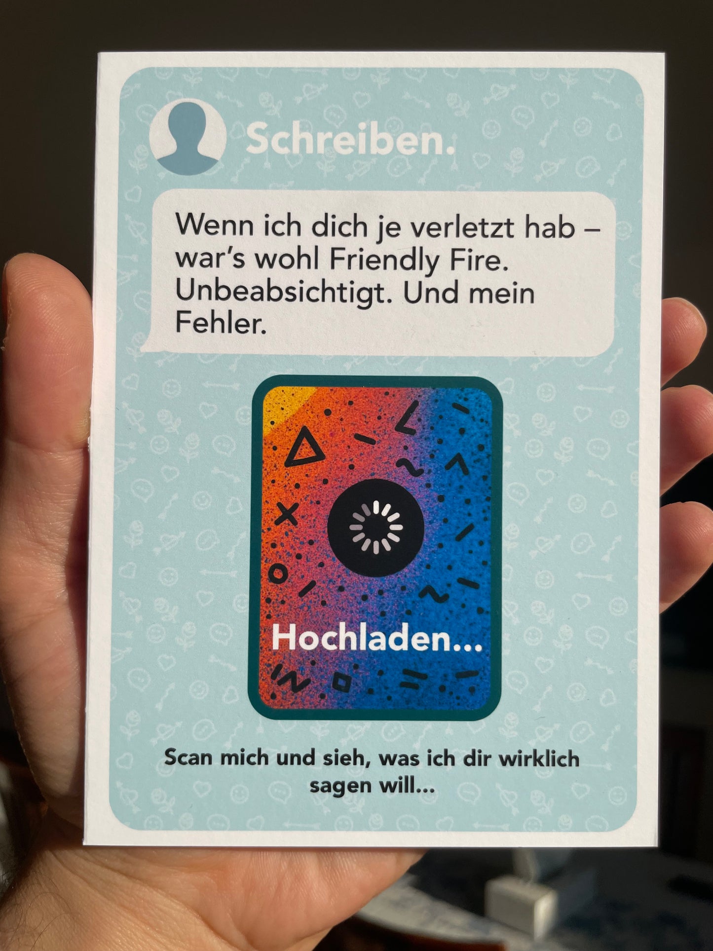 Beste Freunde verdienen mehr als Worte | AR-Karte mit Video zum Hochladen AR-Freundschaftskarte mit QR-Code | Sag, was wirklich zählt