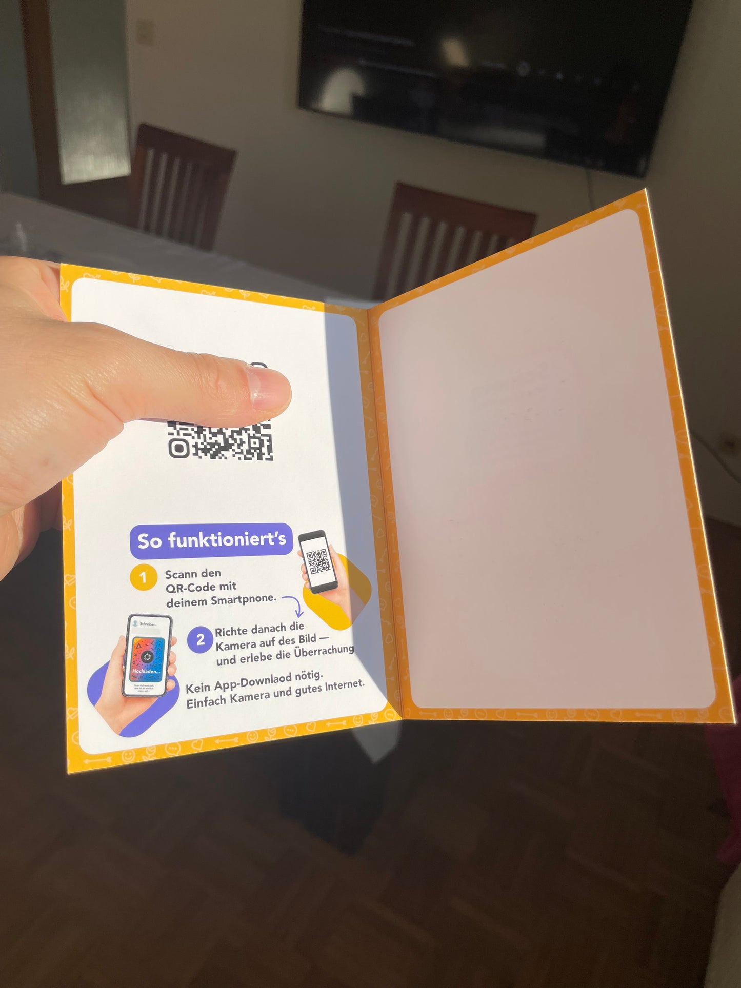 AR-Geburtstagskarte mit Video-Botschaft (LOL-edition) | Messenger-Look & QR-Code Happy Birthday zum Scannen! | Interaktive Karte mit persönlichem Video