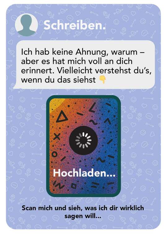 Einfach mal Danke sagen – mit deiner Stimme | AR-Karte mit Video Sag mehr als „Hi“ – AR-Postkarte im Chat-Stil mit persönlichem Clip